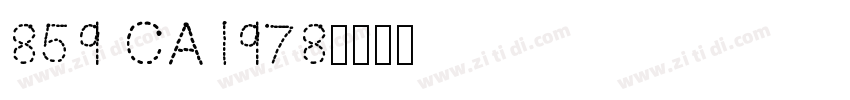 859 CA1978字体转换